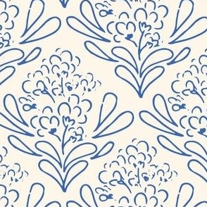Wildflower Bloom Tiles in Blue