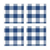 2 Inch Buffalo Check Blue and White