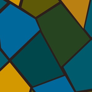 Dark Geometric Mosaic, Large Scale
