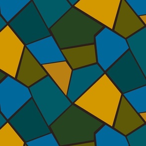 Dark Geometric Mosaic, Small Scale