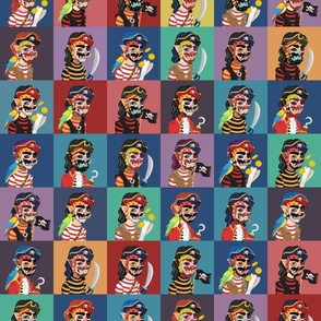 Pirate Masks 10-inch squares