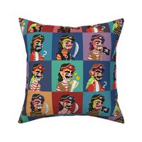 Pirate Masks 4-inch squares