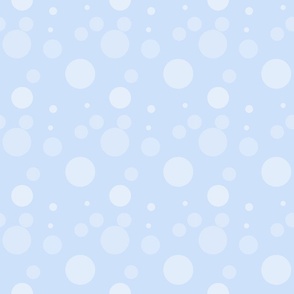 birdwatching light blue polka dots