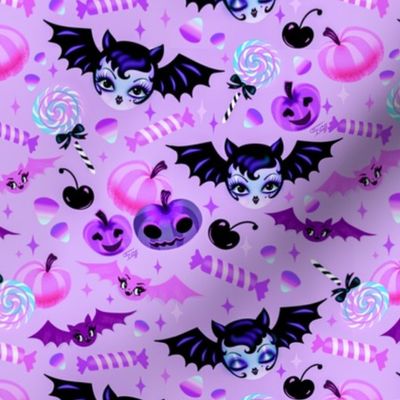 Small Vampire Bat Dolly Light Purple