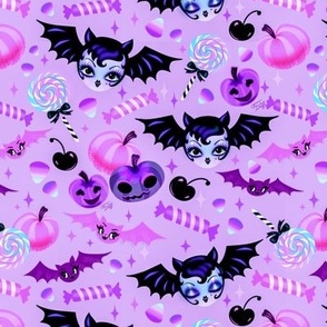 Small Vampire Bat Dolly Light Purple