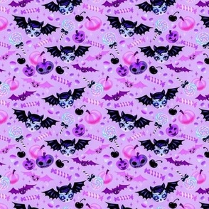 TINY Vampire Bat Dolly Light Purple