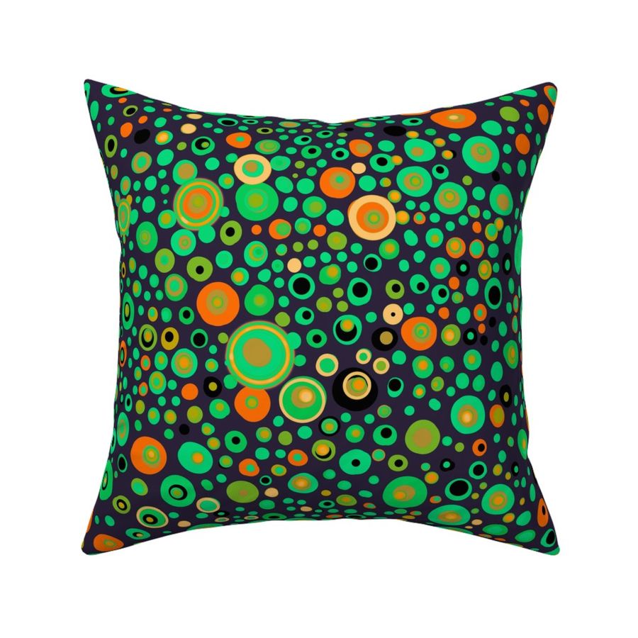 Dots - Neon Green and Bright Orange Goblin Eyes