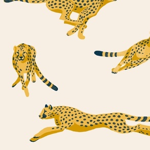 Cheetahs Running, Large Scale