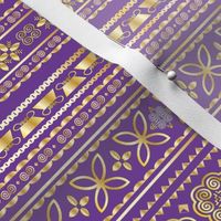 Purple Gold Trim Pattern by VXM