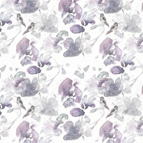 Hummingbird / Purple Orchid / Small