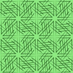 Fresh Cross Cut Lawn - Green Alien Vines - Compliment - Pine on Light Green - 8dea80,  295c23