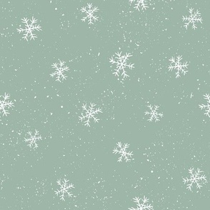 Snowflake Blender Mint Green & White