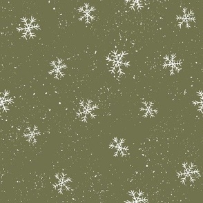 Snowflakes Blender Pattern Gold & White