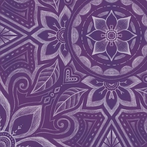 floral mandala - violet