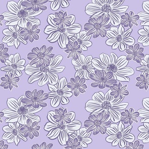 Dandelion daisy purple
