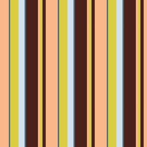 Yellow red tone vertical stripe