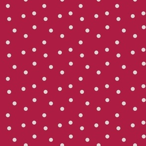  Crimson Red Polka Dots pattern