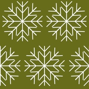 green snowflakes - large (4in)