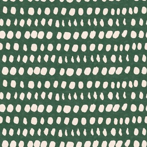 Inked dots - boho green 