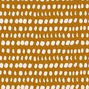 Inked dots - burnt orange 