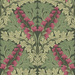 Victorian Acanthus Floral large scale 