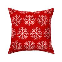 red snowflakes - large (4in)