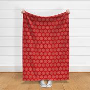 red snowflakes - large (4in)