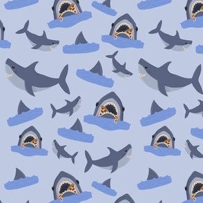 Shark Week on blue