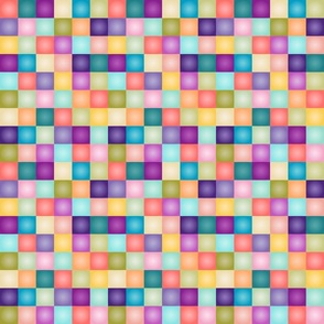 Bright Colorful Gradient Square Tiles- Small