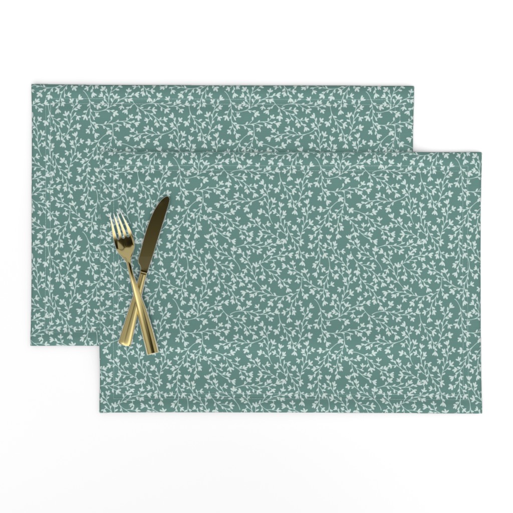 Dainty Floral Pattern Green
