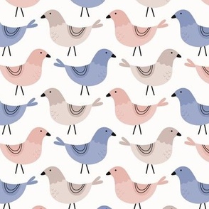 Bird Parade (Pastel)