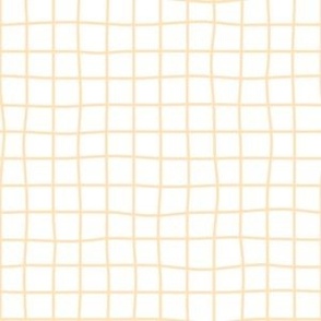 Whimsical vanilla Grid Lines on a white (unprinted) background