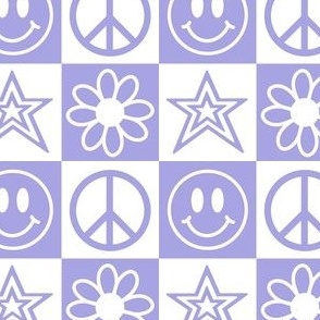 Lavender Checker Pattern y2k Icons