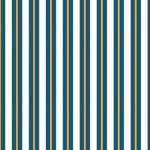 Alien Plant Group - Stripes - Marigold, Steel Blue, White - ffb13a, 175773