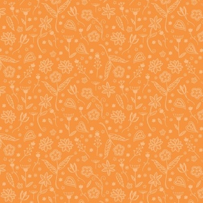 Flower Doodle Orange