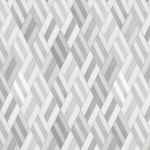 Striped Diamond white and gray tiles 4