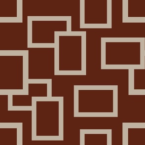 Brown and cream Square tiles