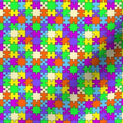 Tiny Rainbow Puzzle Tiles