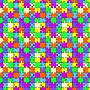 Tiny Rainbow Puzzle Tiles