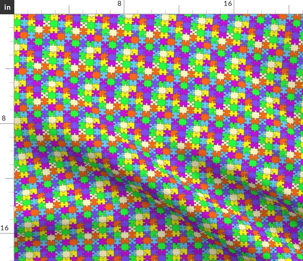 Tiny Rainbow Puzzle Tiles