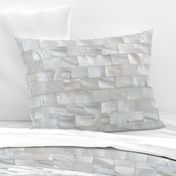 Mother of Pearl Tile  brick pattern wallpaper and fabric