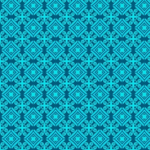 Beautiful Blue Ceramic Tile Pattern