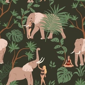 Tropical Dreams / Woman Elephant