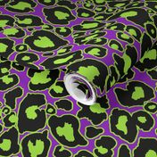 Halloween Animal Print // Green, Black, Purple