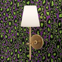 Halloween Animal Print // Green, Black, Purple