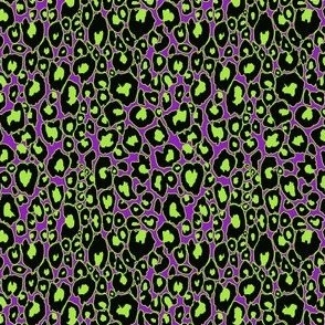 Halloween Animal Print // Green, Black, Purple