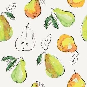 Pears tossed pattern