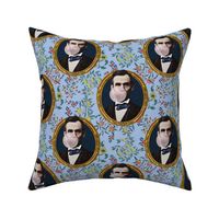 Abe Lincoln Bubble Gum Floral Print