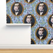 Abe Lincoln Bubble Gum Floral Print