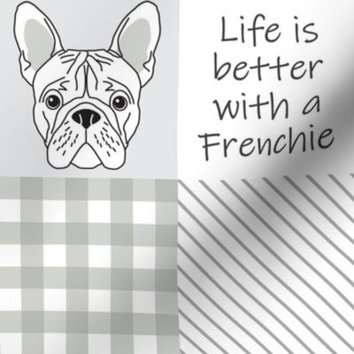 4 inch Frenchie wholecloth